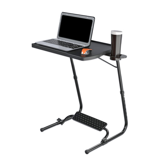 folding table mate with cupholder and footrest