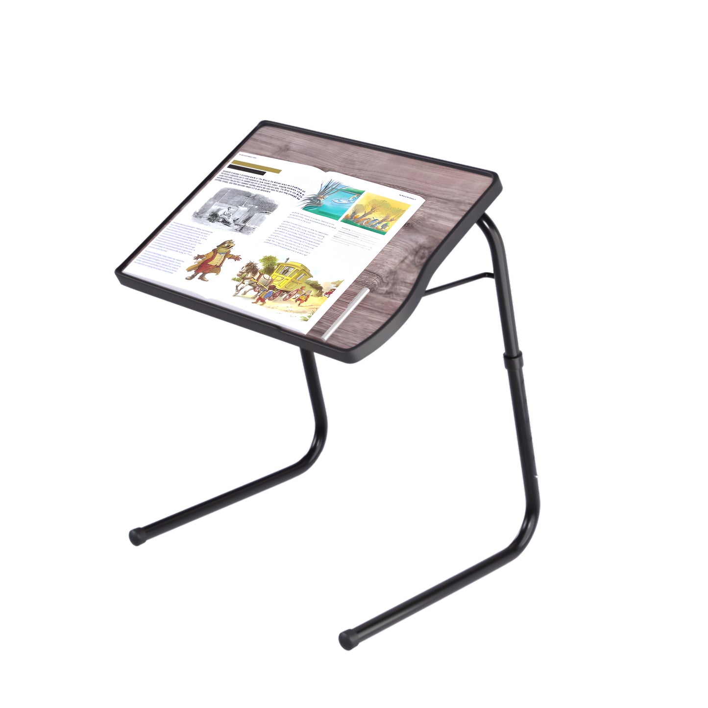 TABLE BUDDY smart ® | Folding Table  Mate With Cup Holder | Oak Wood