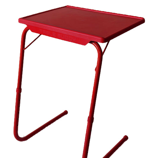 TABLE BUDDY ® | Adjustable Multi Position Portable Folding Table Mate | Cherry Red