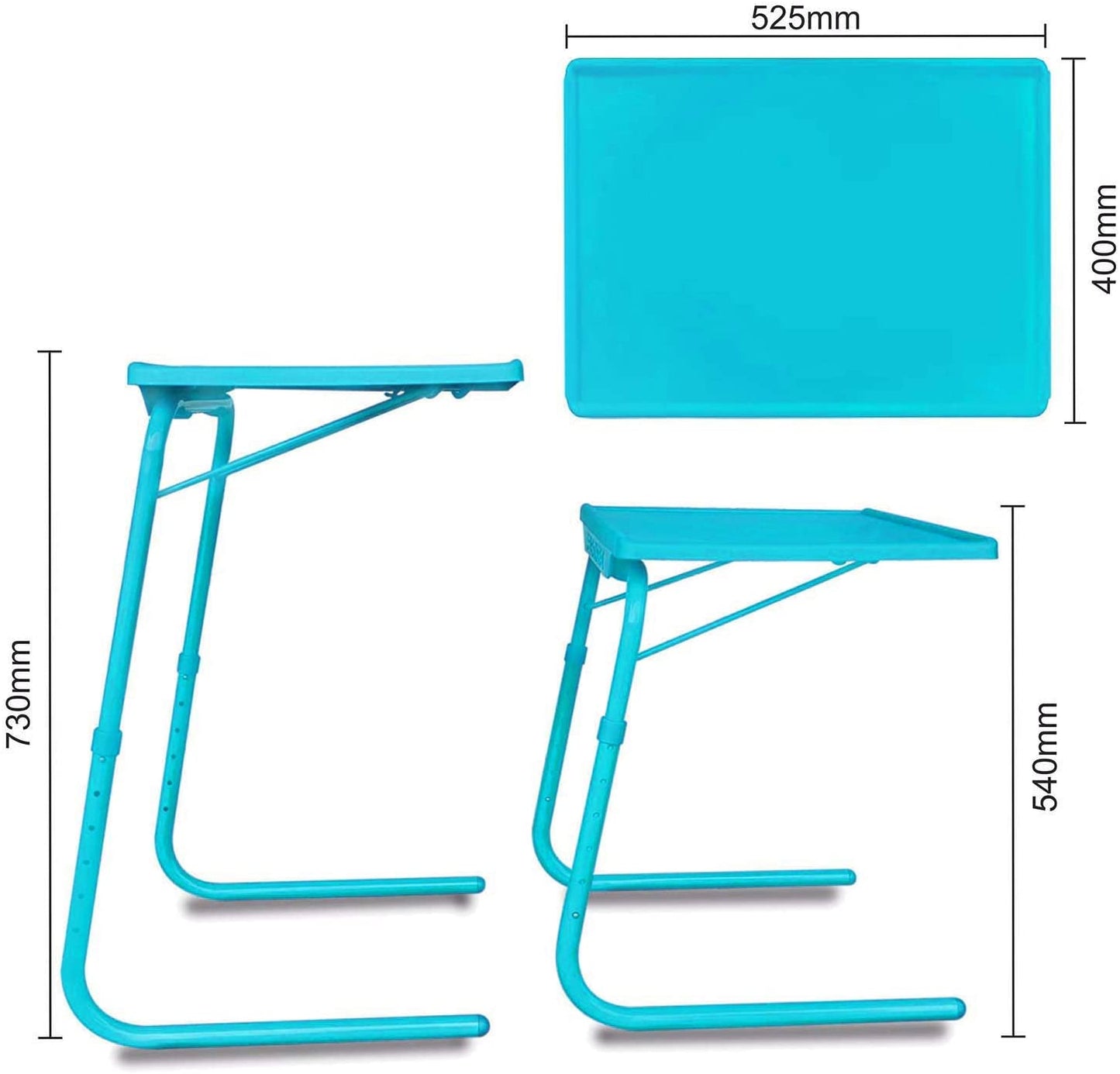 folding table mate aqua blue