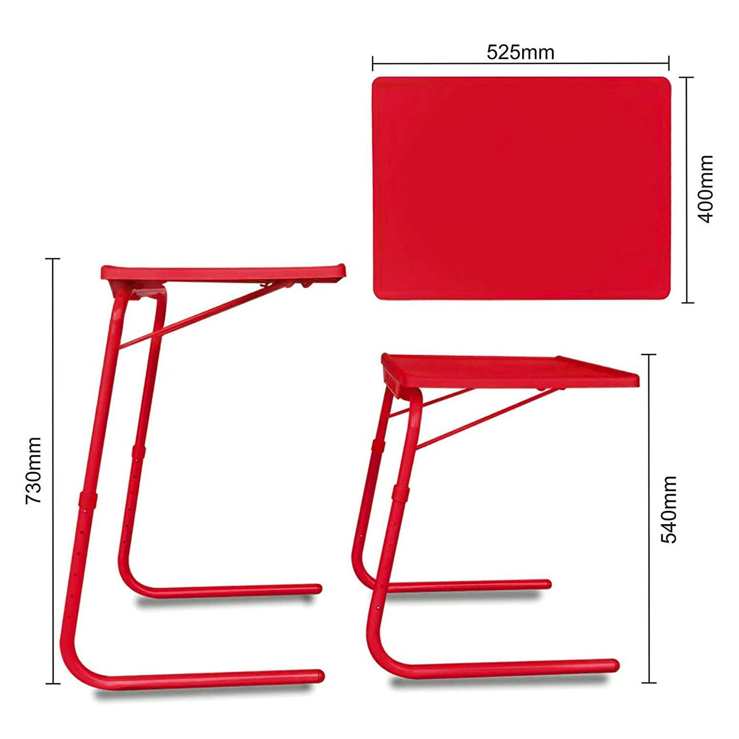 forlding table mate-cherry red