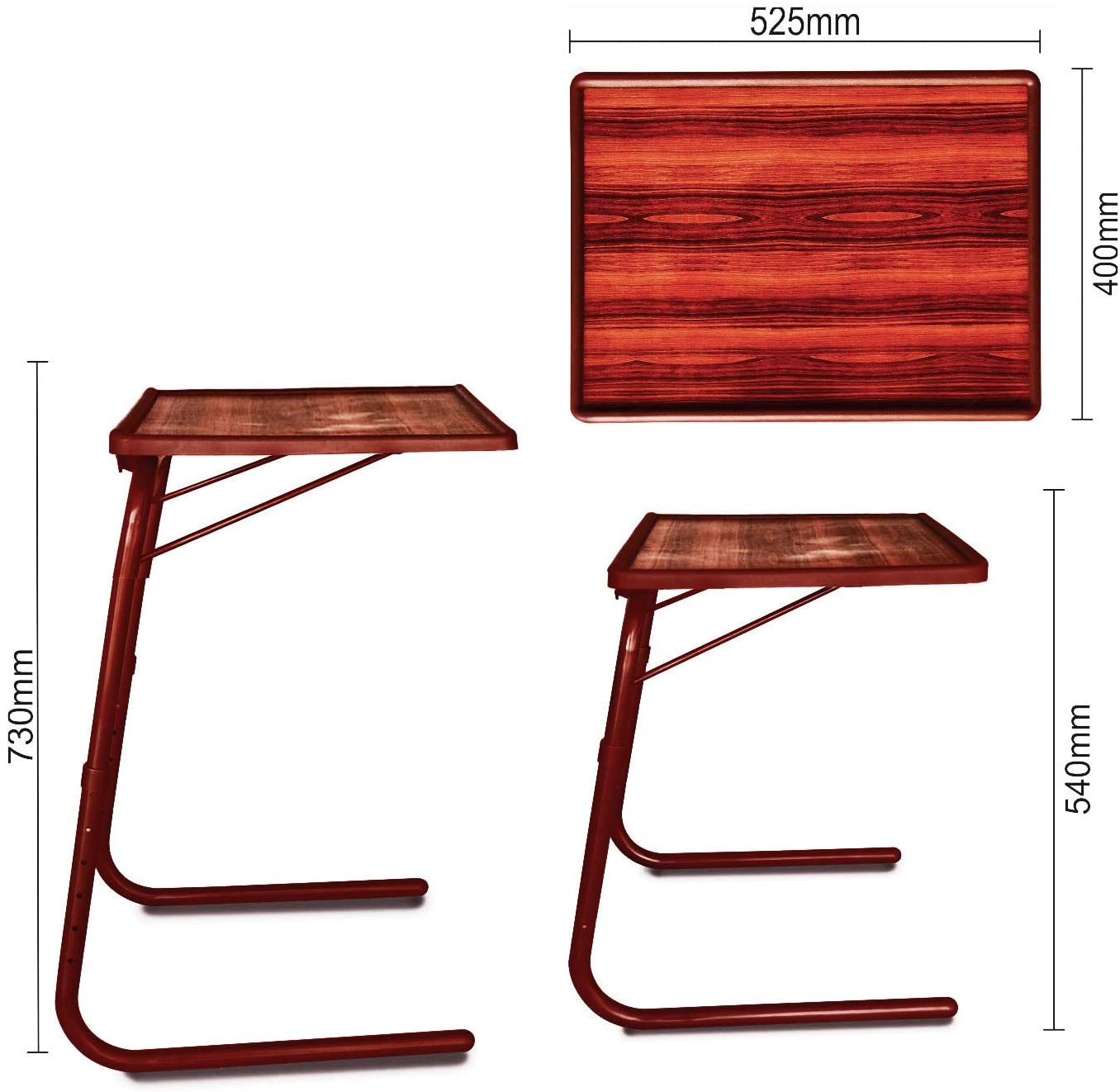 folding table mate-rosewood